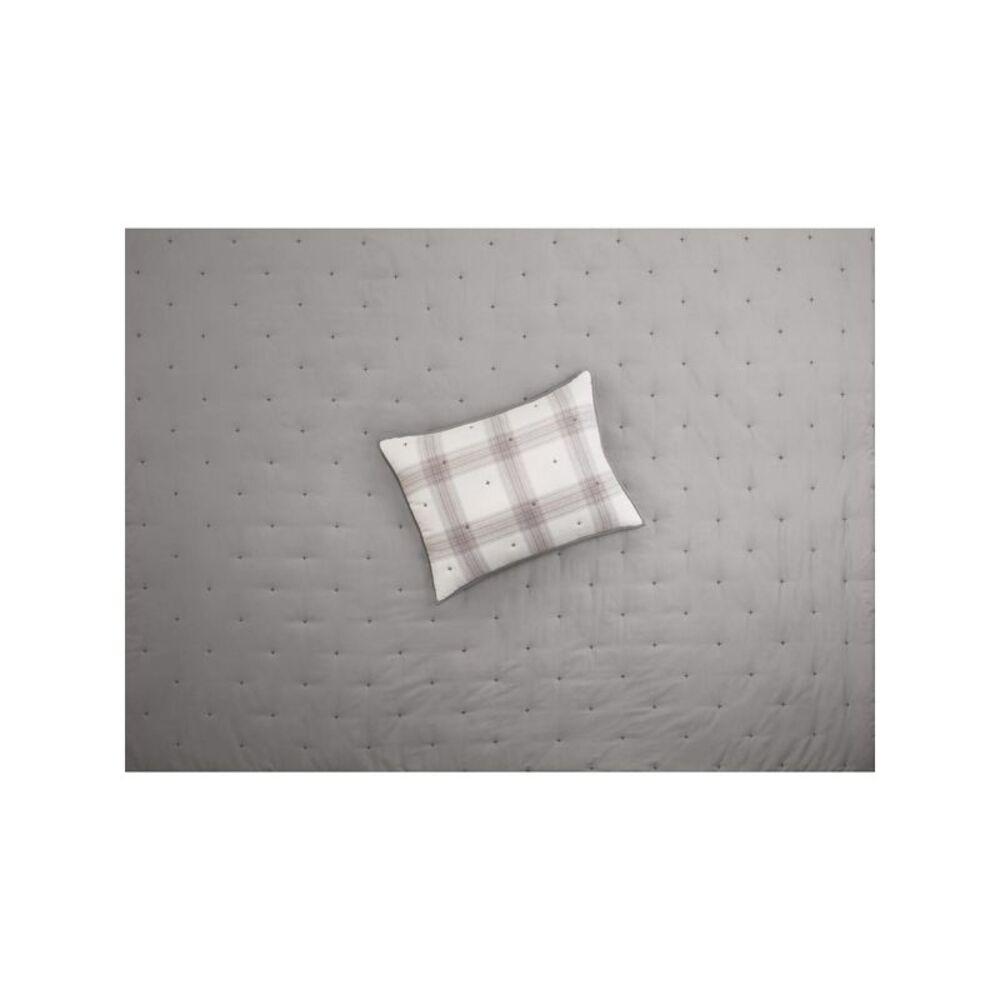 MARTHA STEWART Ivory Plaid 21 X 27 Sham